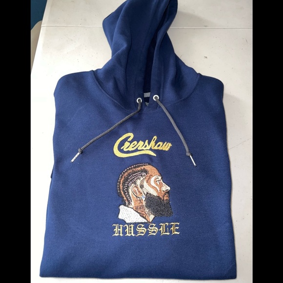 Nipsey Hussle embroidered hoodie socks and mask